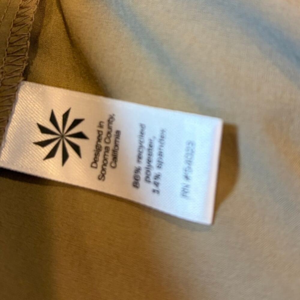 ATHLETA Women's Skort Size 14 Khaki Tan Everyday Skirt Athletic - Picture 3 of 8